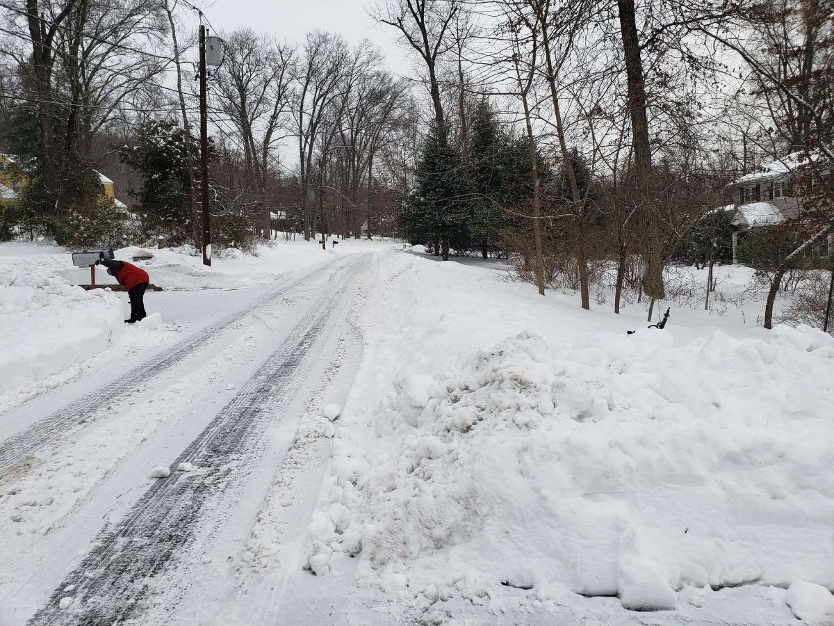 Cedar Crest Road in Martinsville on Wednesday morning.
