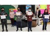 Pictured: Jake Keirstead, Ethan Chen, Avi Gupta, Trisha Atianzar accompanied by Mrs. Dannine Albanese and Mrs. Christine Cirrotti.