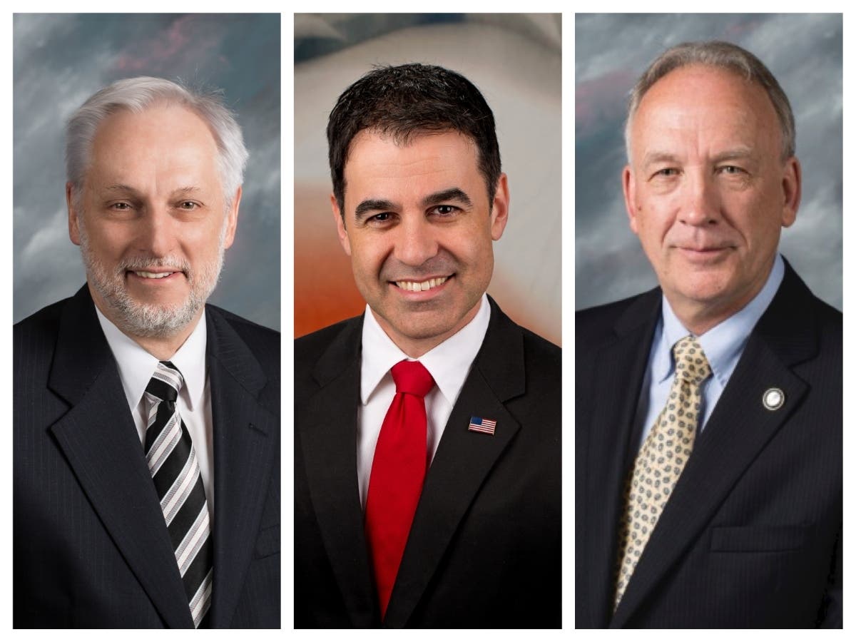 From left: Councilman Howard Norgalis, Council President Filipe Pedroso, and Council Vice President Allen Kurdyla. 