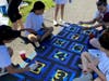 Bridgewater Girl Scout Troop #60782 got crafty and created a 70-foot long obstacle course.
