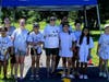 Bridgewater Girl Scout Troop #60782 got crafty and created a 70-foot long obstacle course.