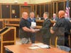 Johnathan Newnom​ was sworn in by Mayor Matthew Moench and Chief Paul Payne on Monday night during the township council meeting.