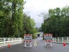 Station Road in North Branch on Monday with a Somerset County vehicle passing through the water.