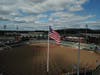 The TD Bank Ballfield in Bridgewater the day after the flooding.