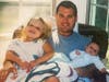 Lance Tumulty, 32, of Bridgewater with his daughters, Sara and Caroline.