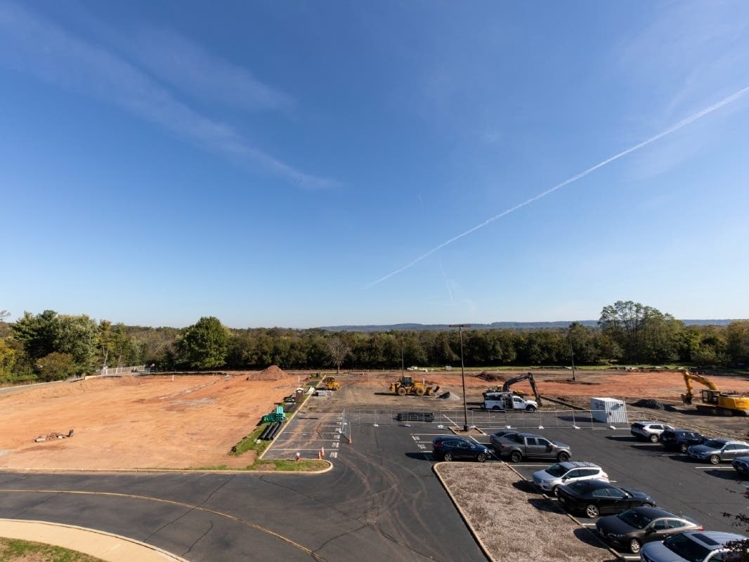 Construction has begun on the 19,000 square feet single-story office building at 3040 Route 22 West in Branchburg.