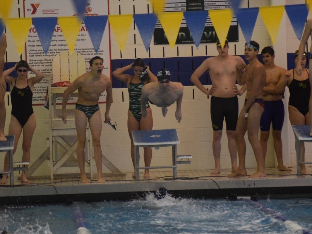 The Ridge High School Swim Team won its first home meet of the season Tuesday, Dec. 7 against North Hunterdon, with several top finishes, including all relay events.