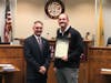 Mayor Shawn Lipani and Head Coach Kevin Carty.