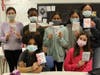 WMS Students from Mrs. Banks and Ms. Ticchio’s class pose with their Valentines for
Veterans. Sitting Down Left to Right: Damaris Morales, Sara Ferreira. Standing Left to Right: Haylie Tremper, Destiny Omeji, Dia Prabhakar, Jessica Su, London Zubar.