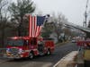 Country Hills Fire Department Engine 24 was one of the many first responders vehicles in the procession.