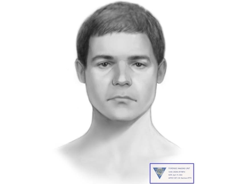 The victim described the suspect as a Caucasian man, about 18 to 24 age range, with a thin build, short dark-colored hair, no facial or body hair.