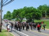 Bridgewater Raritan High School's Marching Band provided the music as they headed down Old York Road.