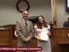 Jessica Banas with Mayor Shawn Lipani.