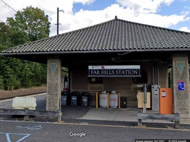 Far Hills Train Station.