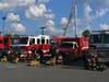 Fire companies seen here setting up are from left to right Martinsville FC, Bradley Gardens VFC and Finderne FC.