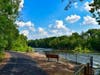The Raritan River Greenway provides many opportunities to stop, rest, and enjoy stunning vistas along the Raritan River by Duke Island Park in Bridgewater.