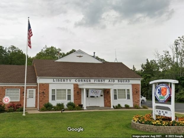 The first aid squad is located at 740 Martinsville Rd, Liberty Corner.