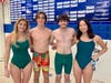This year's Ridge team captains L to R Mia Capizzi, Caden Lake, Ryan Mannino, Emily Wang.