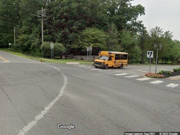 The intersection of Allen Road and Somerville Road in Bernards Township.