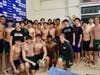 The boys team pictured at their meet against Hunterdon Central  