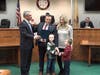 Robert Britting, along with his family, was sworn into office by Jack Ciattarelli of Hillsborough, former Assemblyman and Republican candidate for New Jersey Governor.