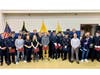 Members of the Summer and Fall 2022 First Year Firefighter class of the Somerset County Fire Academy at the Academy’s first in-person graduation since COVID struck. Jan. 27 at the Somerset County Emergency Services Training Academy in Hillsborough.