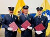 Frank Wendling III, Frank Wendling, Jr., and Max Wendling graduated together from the Somerset County Fire Academy this January.