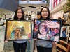 Angela Xu on left and Crystal Zhang.