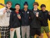 Gold medal foil squad ( L to R): Colin Scerbo, Lawrence Han, Dayaal Singh, Alex Ligos, Sid Malhotra