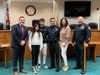 Sergeant Hank Olszyk is sworn in.