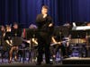 The Middle School 8th Grade and Jazz Ensemble, led by their director, Barron Caromano.