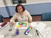 Participants in the workshop enjoyed creating neurographic drawings.