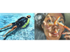 Pictured from left "Just Float" by Maggie Liu of New Providence HS and "Prism" by Angela Xu of Bridgewater-Raritan HS.