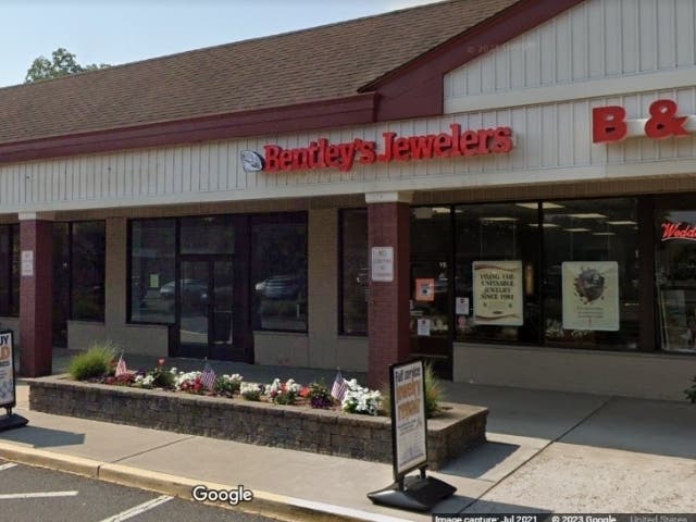 Bentley’s Jewelers at 601 Route 206 in Hillsborough.