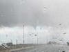 A funnel cloud could be seen from Route 202 bridge over the Somerville Circle on Sunday night.