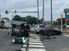 The crash at the intersection of N Main Street and Dukes Parkway E near the McDonald's in Manville.