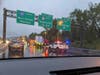 Three tractor-trailers crashed at 3:51 a.m. on I-287 North at milepost 13.2 in Bridgewater. 