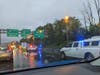 Three tractor-trailers crashed at 3:51 a.m. on I-287 North at milepost 13.2 in Bridgewater. 