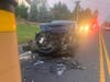 The crash happened on Route 28 in the area of Pearl Street in Bridgewater.