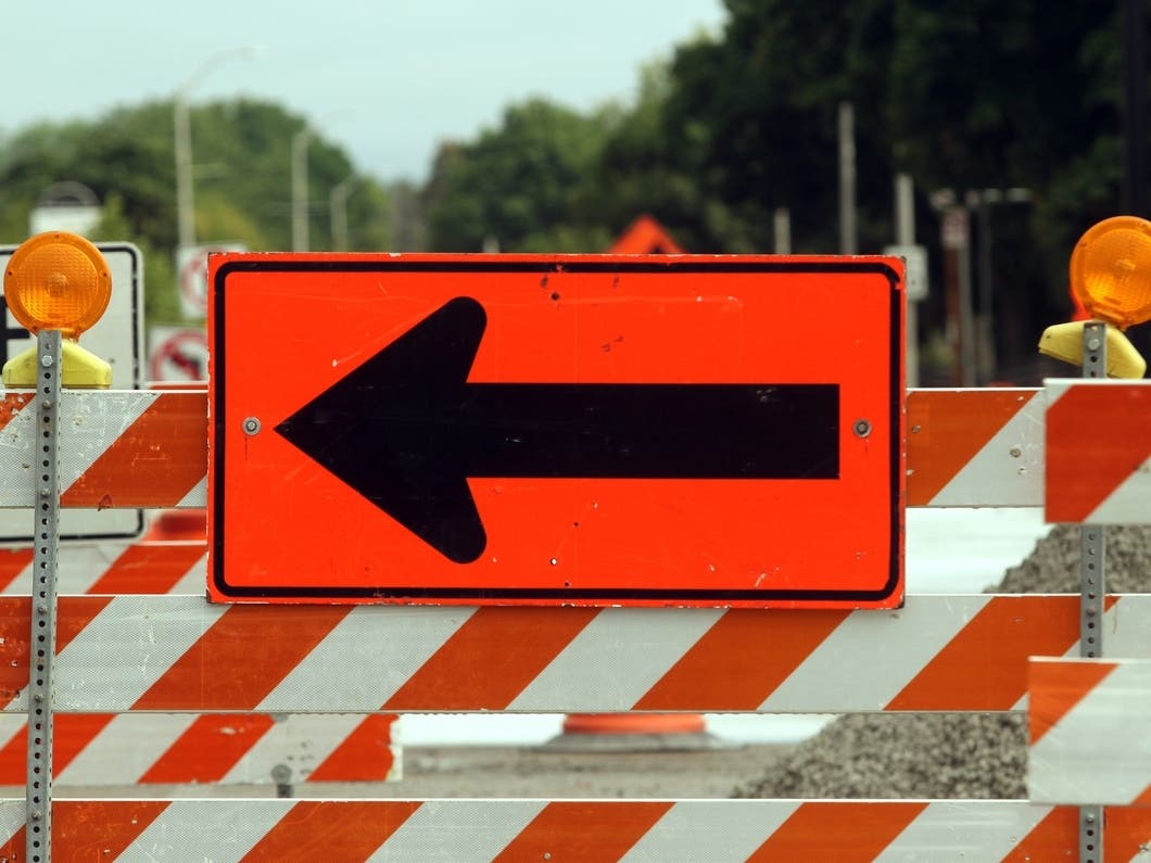 Road construction is expected on Saturday, Nov. 11.