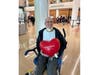 Patrick Armstrong getting discharged from the hospital in October.