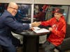 Charlie Shomers' gameday experience included a one-day contract signed by General Manager Tom Fitzgerald.