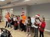 Bridgewater Troop 60028 singing to residents at Arbor Health Center at Laurel Circle.