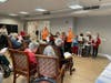 Bridgewater Troop 60028 singing to residents at Arbor Health Center at Laurel Circle.