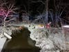 Firefighters from the Somerset County area work together to search the icy waters.