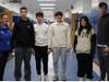 Eight WHS students earned perfect scores on recent SATs. (L-R) WHS
Principal Mary Asfendis, Eric Gilerson, Carson Donnelly, Brian Polito, Charlotte Liu, Nikolas
Regas. Not pictured: Aidan Crane, Edward Mendel, Neil Shastri.