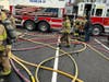 Firefighters responding to a fire at 54 Dorchester Court in Hillsborough on Feb. 10.