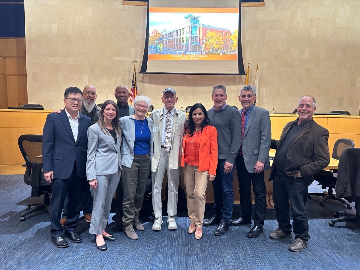 Princeton Council with Princeton Public Library Director Jennifer Podolsky, members of the library’s Board of Trustees, and State Senator Andrew Zwicker.