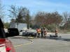 A car fire in the parking lot of 4 Millennium Way.