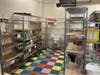 Empty shelves at the Raritan Food Pantry.